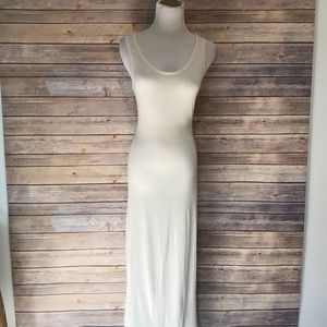 Naked Zebra Cream Ivory Maxi Dress